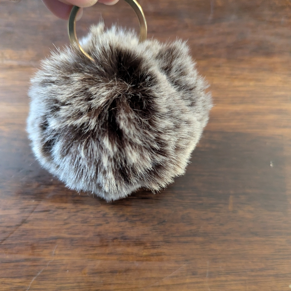 Elegant Faux Fur Keychain Accessory